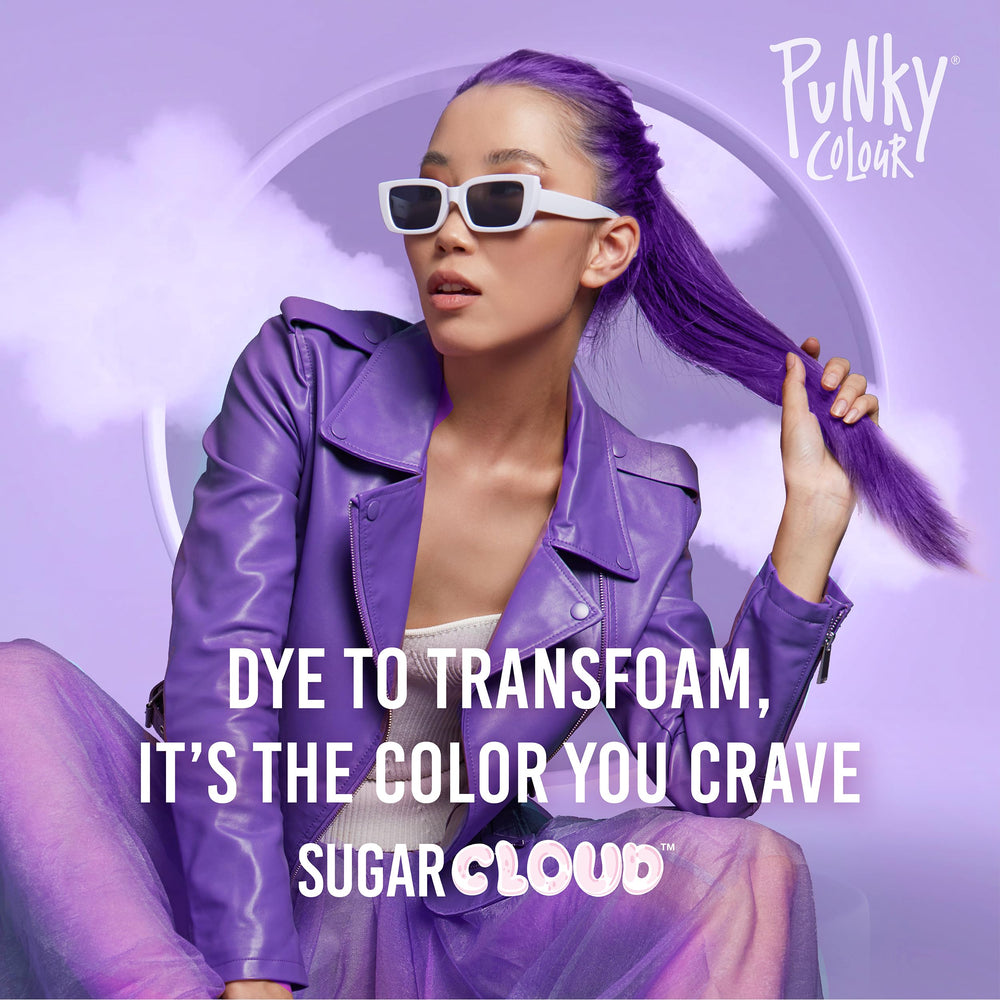 Punky Sugar Cloud foam dispense action demonstrates quick, mess-free color load