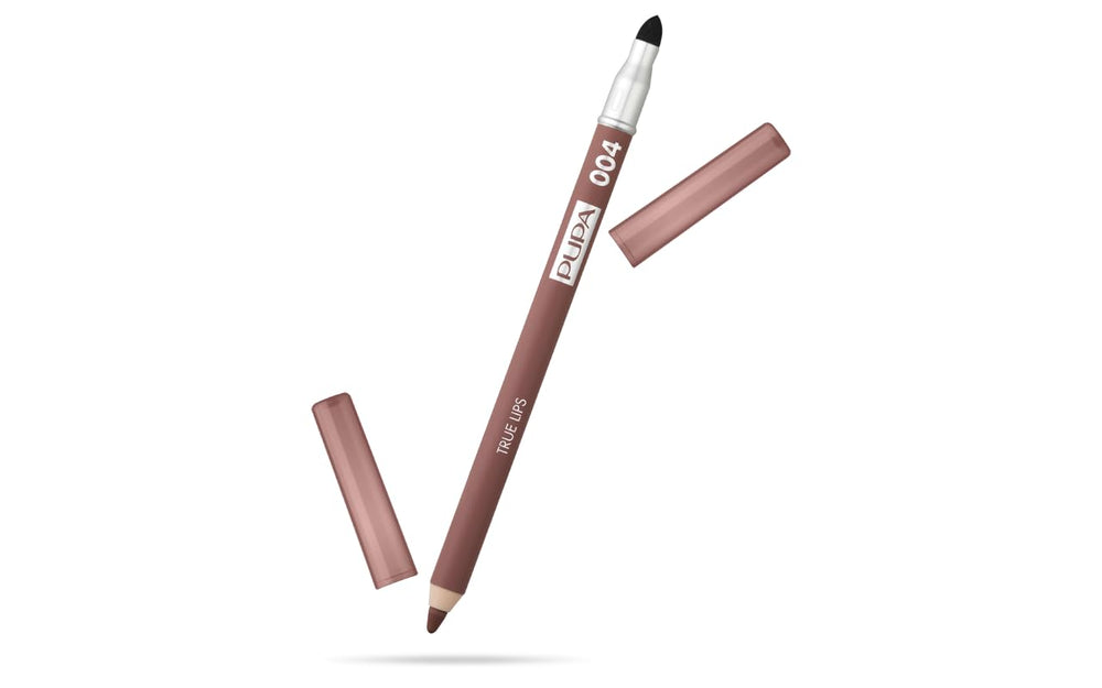 Pupa Milano True Lips Blendable Lip Liner dual-ended pencil for precise matte lip definition.