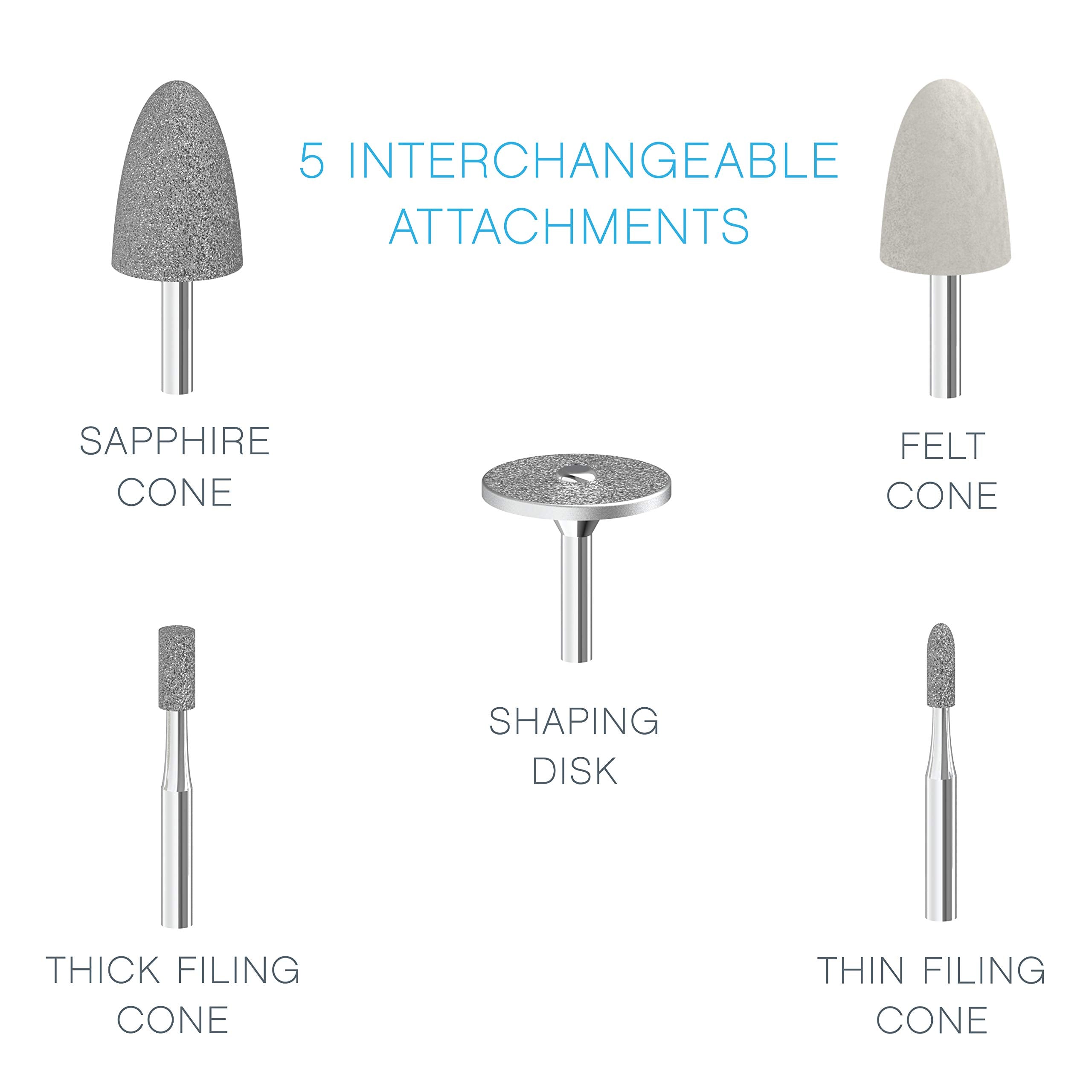 Pure Enrichment PureNails Express sapphire cone for dry skin removal