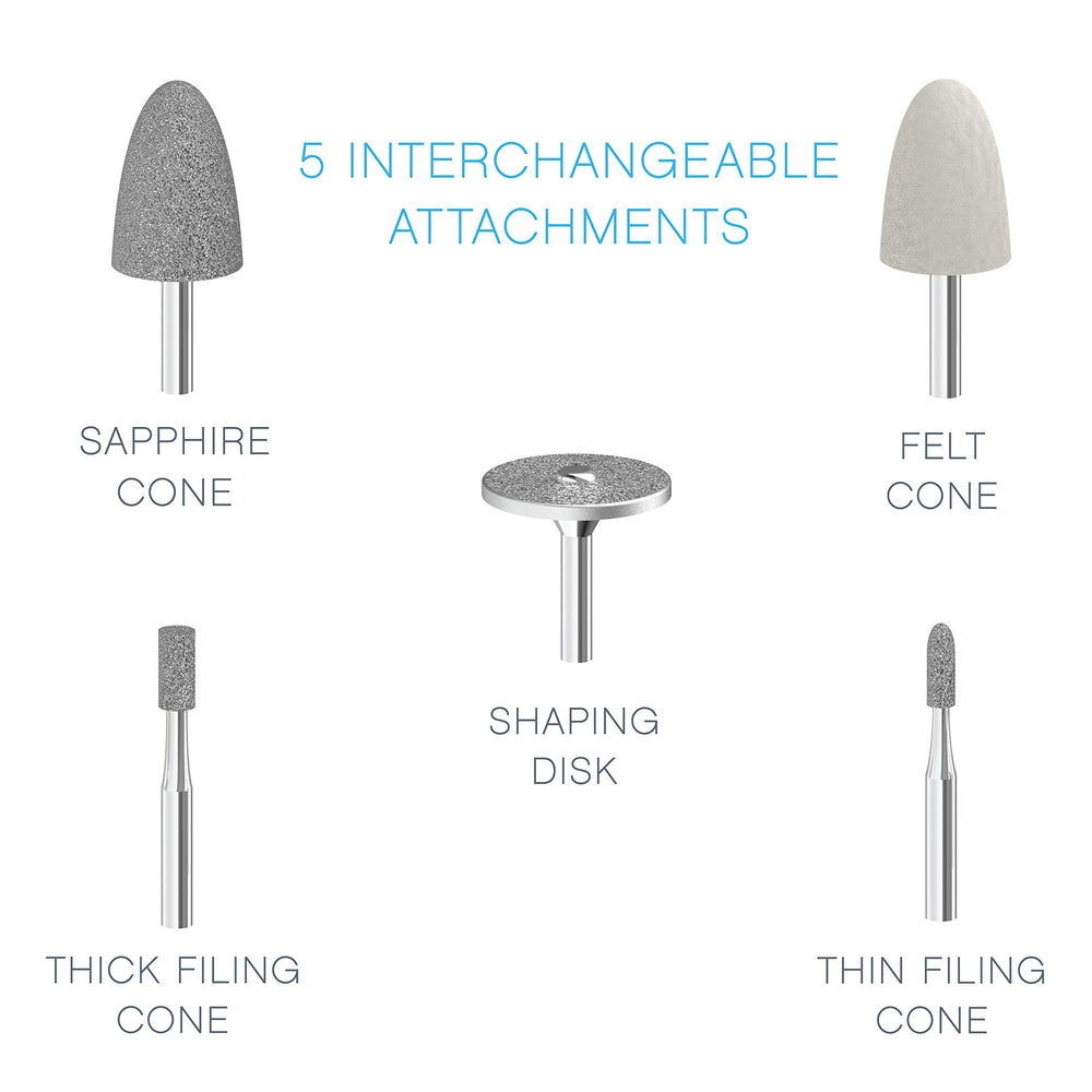 Pure Enrichment PureNails Express sapphire cone for dry skin removal