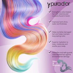 PURA D'OR Color Harmony conditioner pump enables controlled, gentle conditioning.