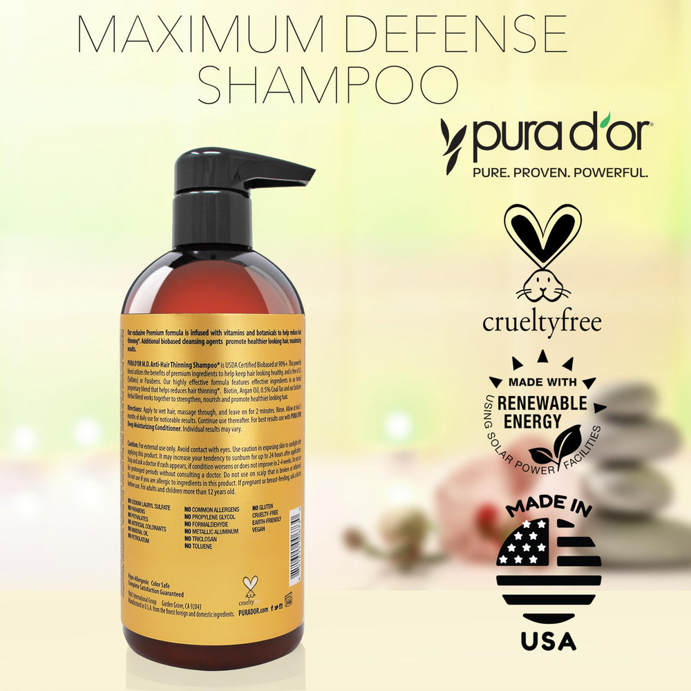 PURA D'OR Maximum Defense cruelty-free and vegan symbol reinforcing brand values