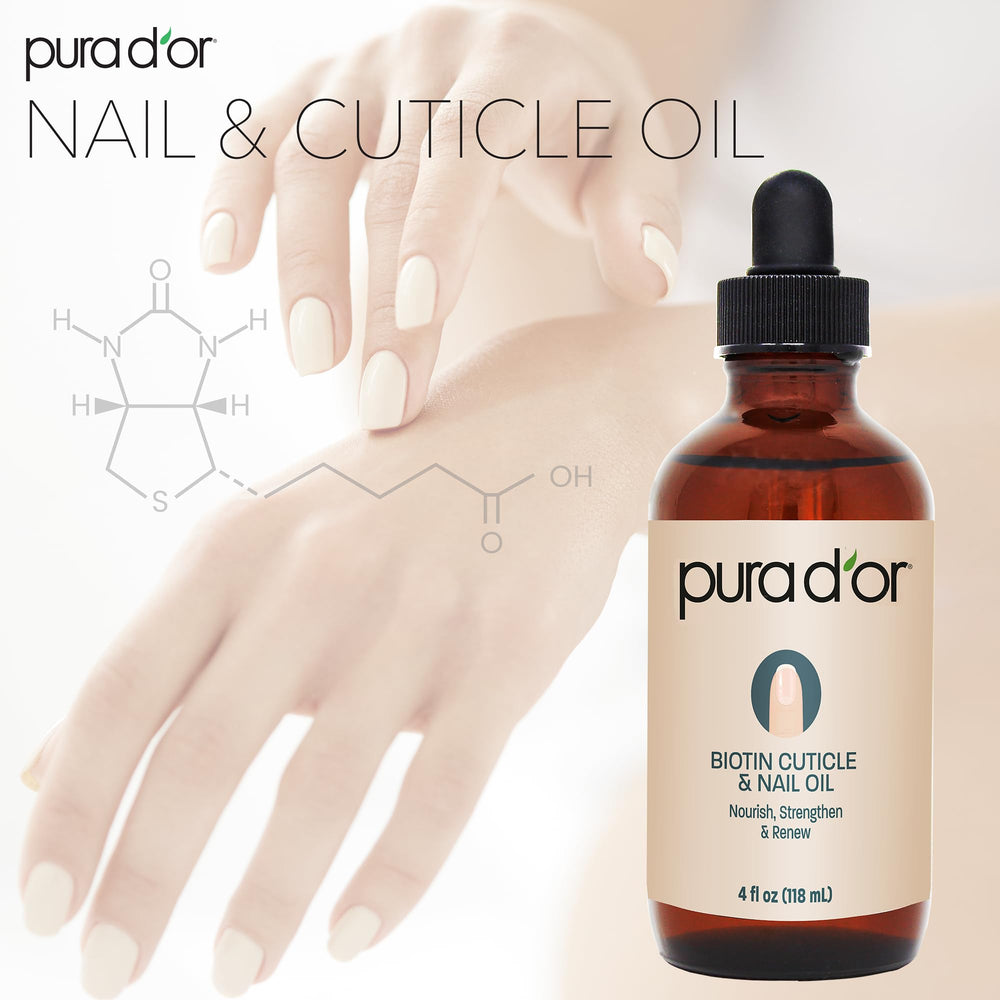 PURA D'OR almond milk extract bottle emphasizes gentle cruelty-free nail care