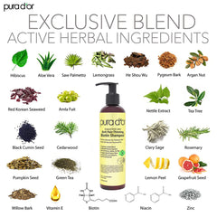PURA D'OR Original Gold Label argan oil infusion close-up for scalp nourishment.