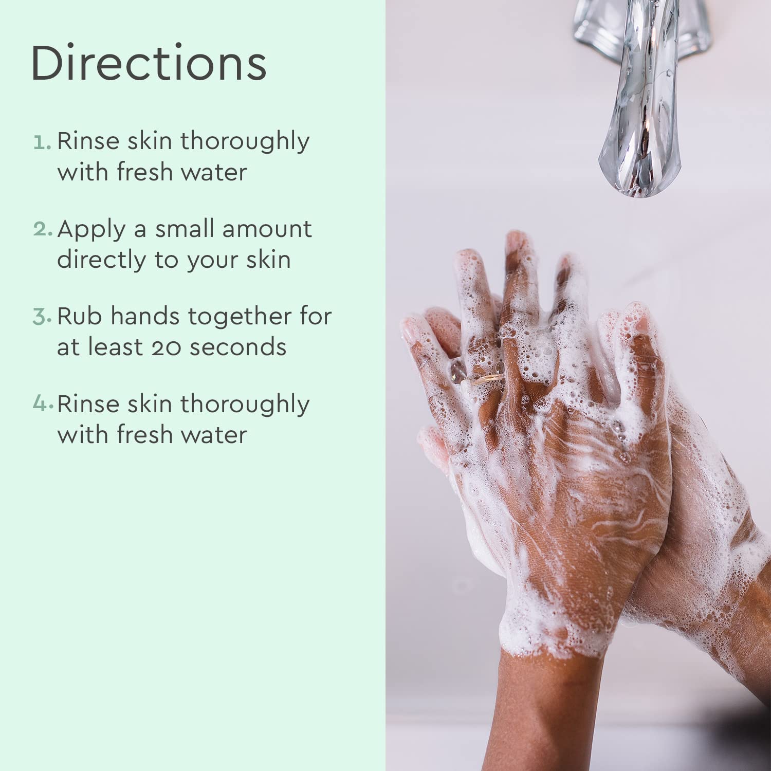 Puracy kitchen and bathroom use scene showcases everyday foam handwash routine.