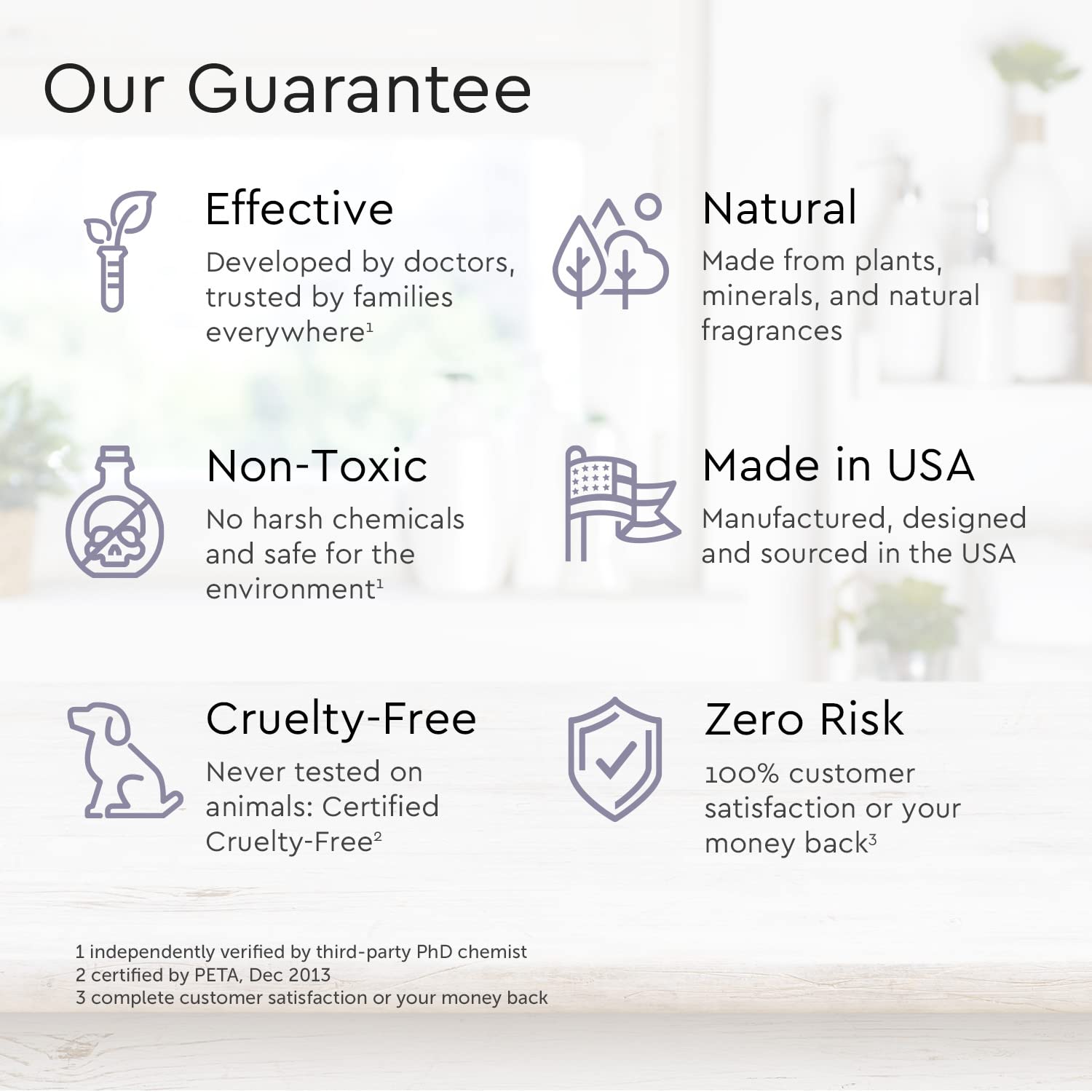 Puracy bottle visuals Vitamin E and Aloe Vera signaling skin nourishment.