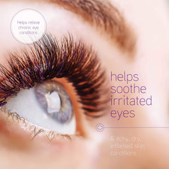 Puracyn Eyelid and Lash Care packaging emphasizes long shelf life.