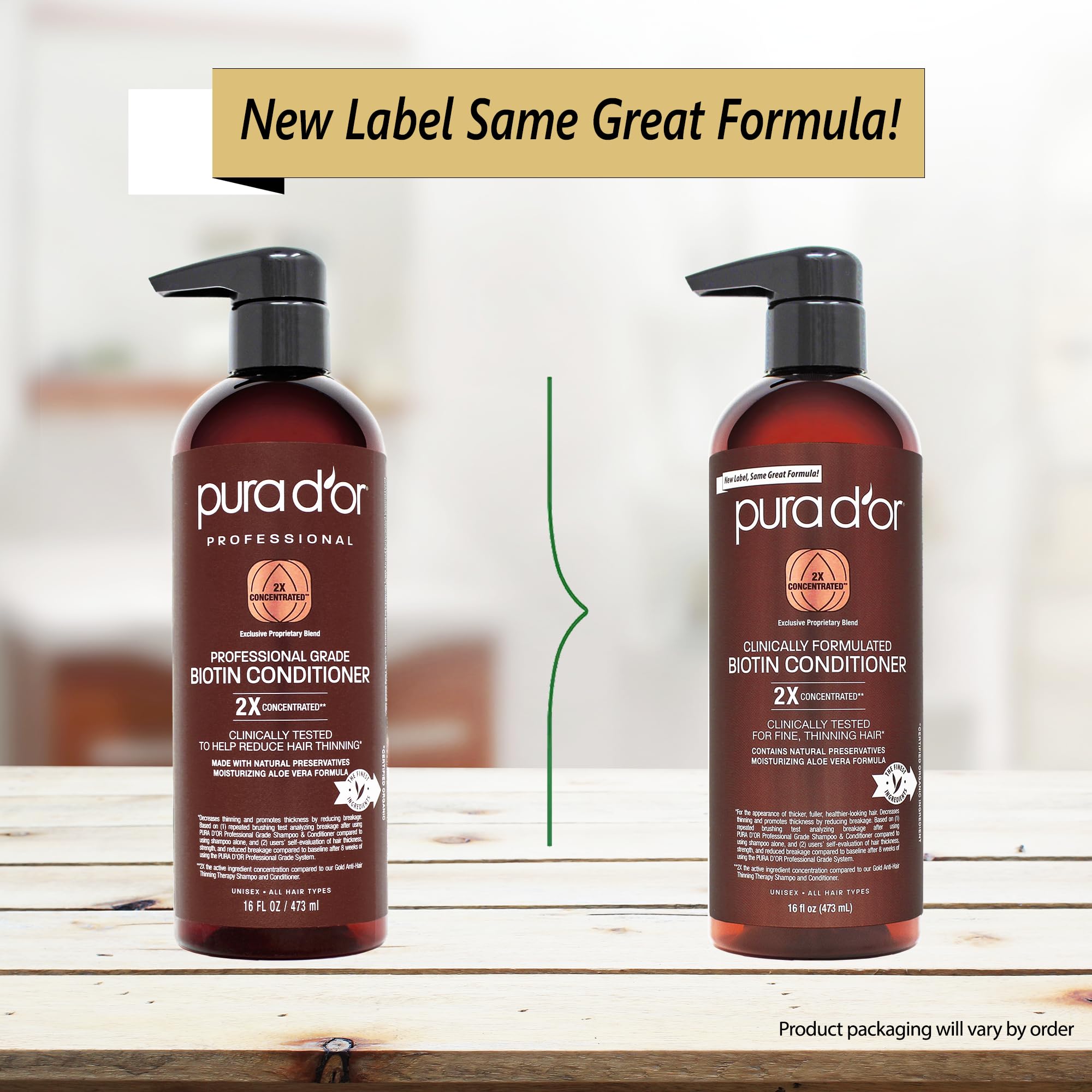 PURA D'OR daily-use conditioner tube demonstrating a gentle routine for dry hair.