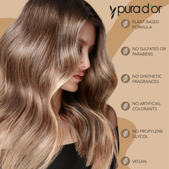 PURA D'OR organic aloe vera base emphasizing hydration in a premium conditioner.