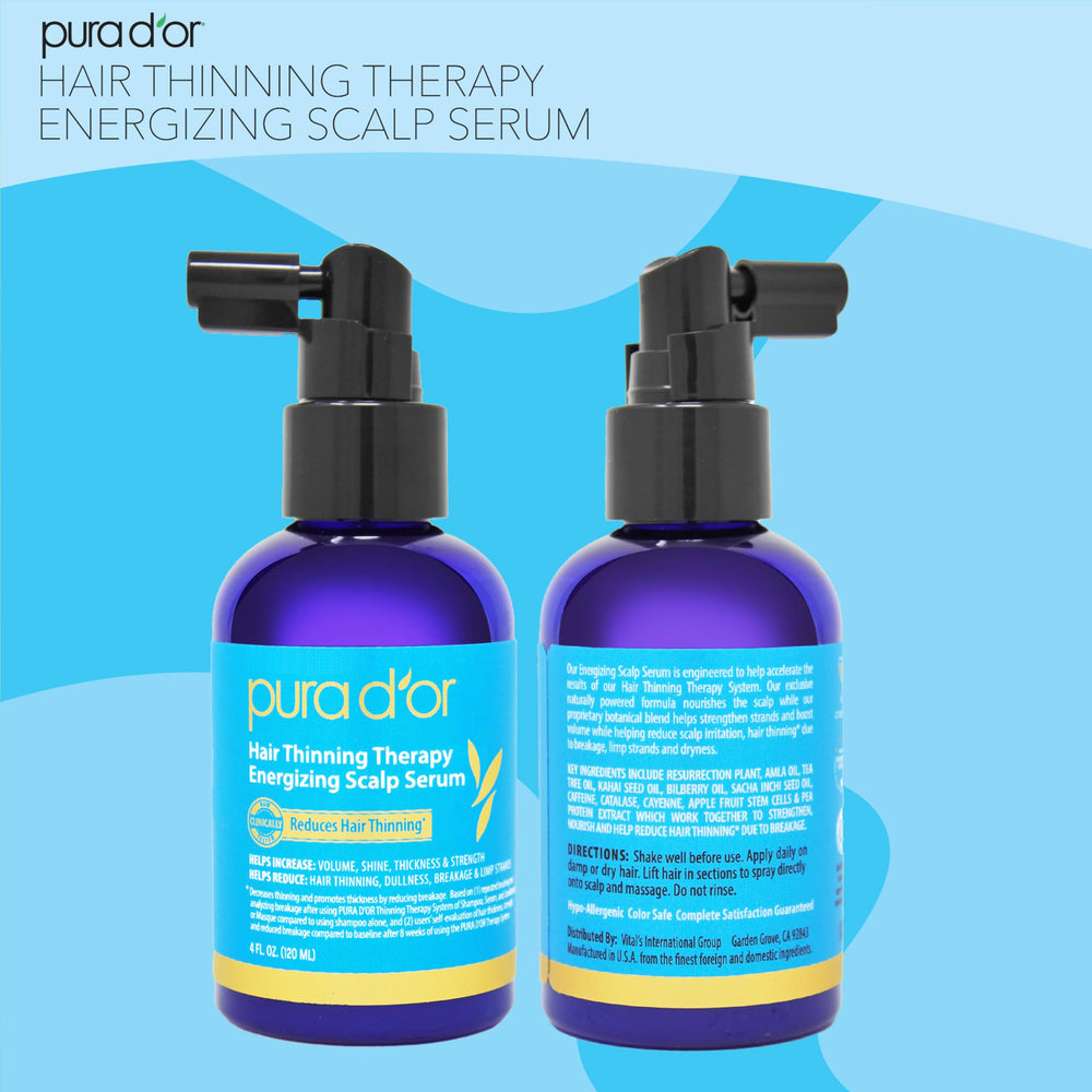 PURA D'OR rosemary green tea leaf extract scene signals antioxidants supporting scalp wellness and shine.