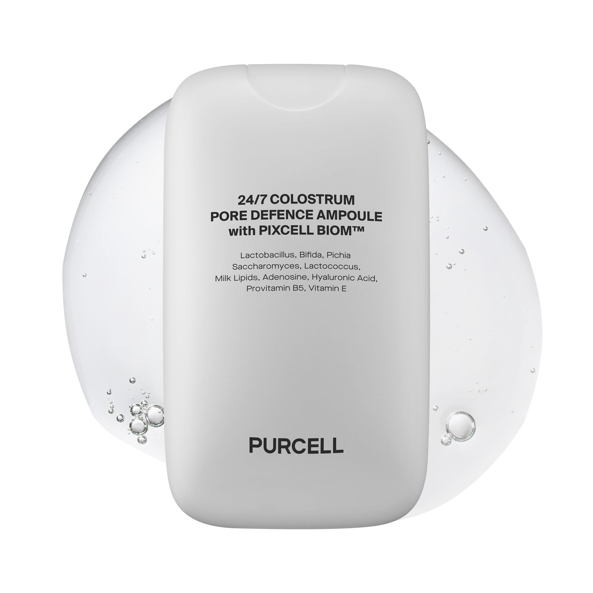 PurCELL 24/7 Colostrum Ampoule Mist bottle close-up highlighting premium packaging for hydration