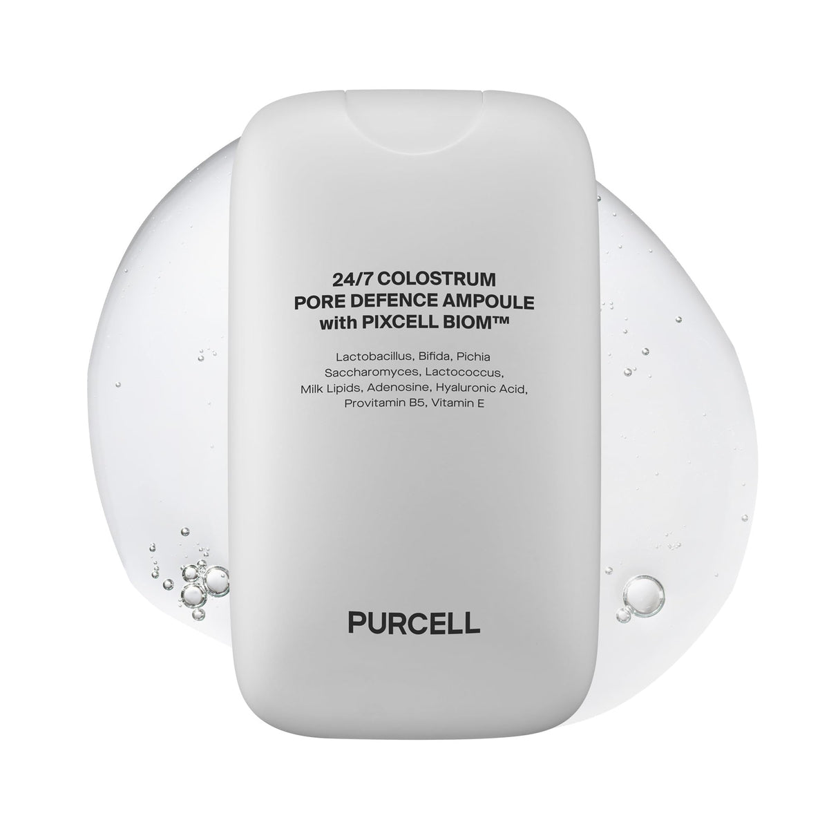 PurCELL 24/7 Colostrum Ampoule Mist bottle close-up highlighting premium packaging for hydration
