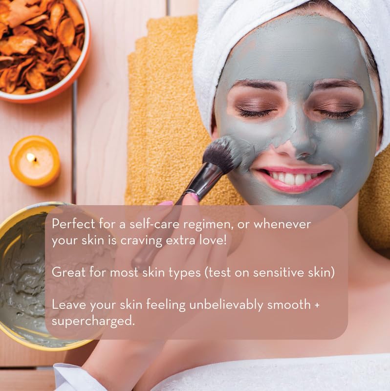 Pure Body Naturals Dead Sea Mud Mask application on face during routine.