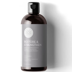 Pure Body Naturals Hair Loss Shampoo bottle, 16oz, ideal for ongoing thinning-hair routine.