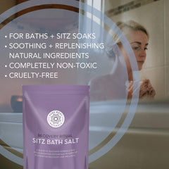 Pure Body Naturals sitz bath bottle features easy-to-use soak for daily postpartum care.
