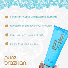 Application scoop beside masque for easy at-home conditioning.