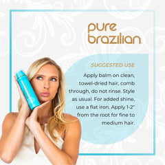 Pure Brazilian Silk Smoothing Balm humidity protection demonstrates lasting frizz resistance.
