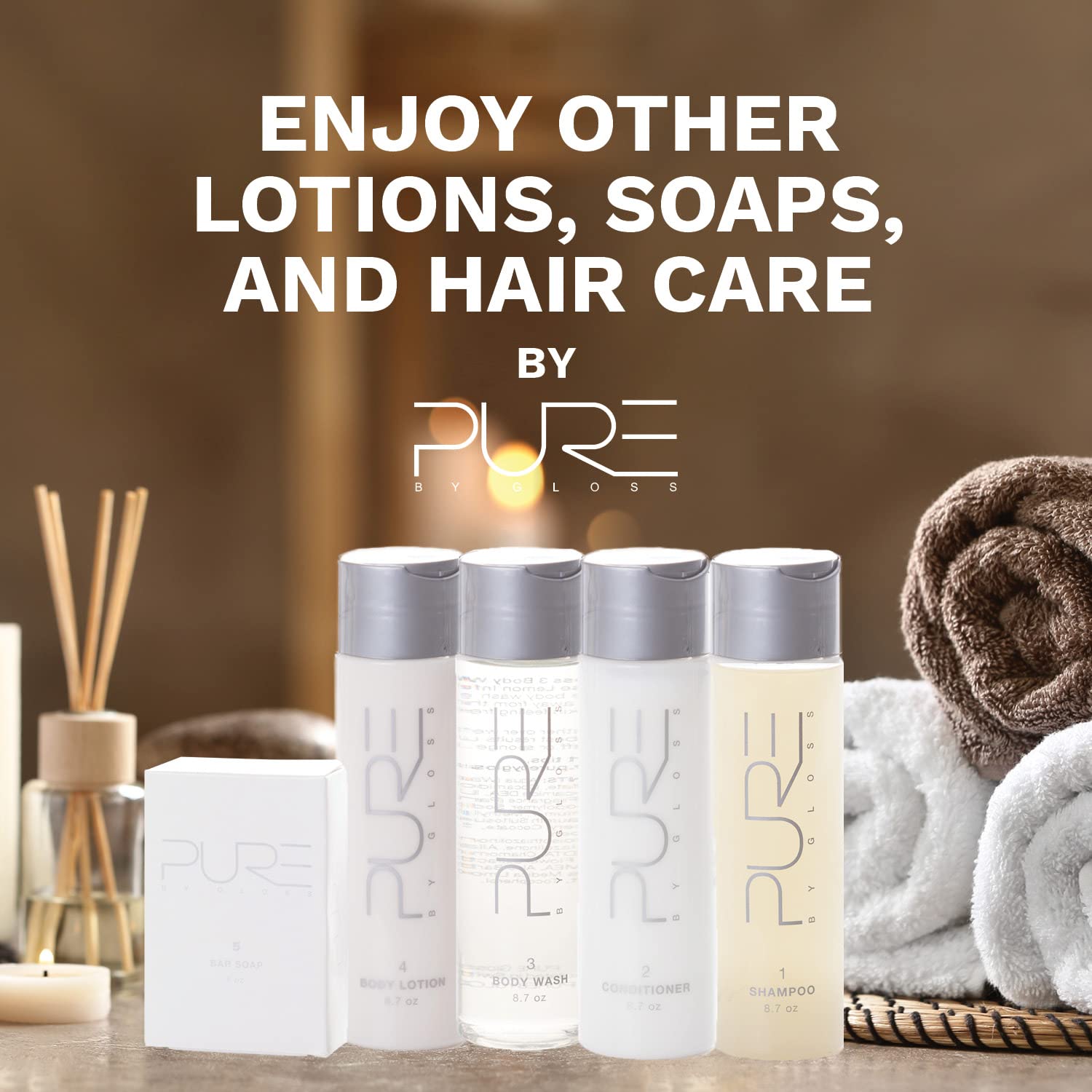 Pure By Gloss body lotion with aloe and chamomile supports soothing skin.