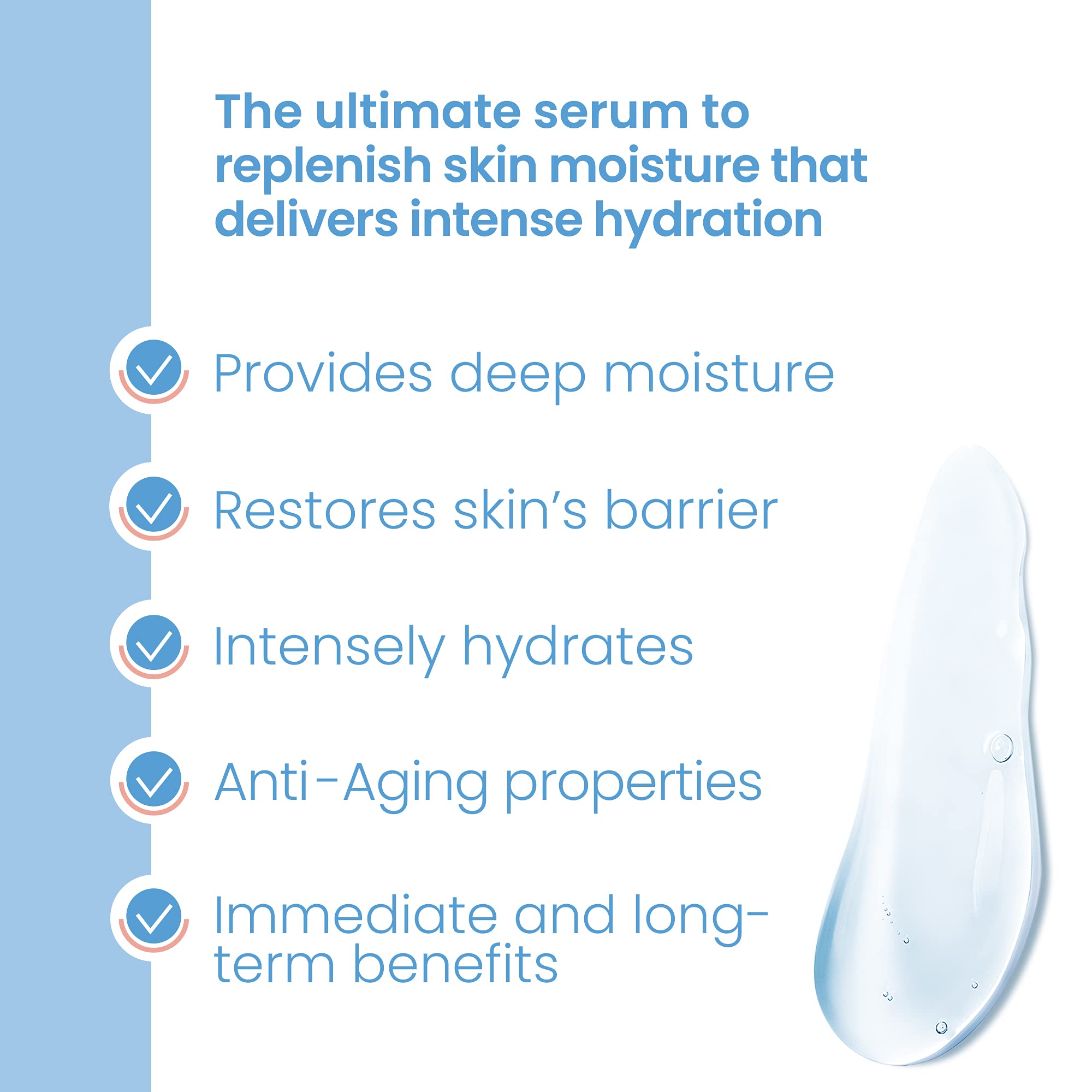 Pure Daily Care Hyaluronic Serum texture appears silky with long-lasting moisture