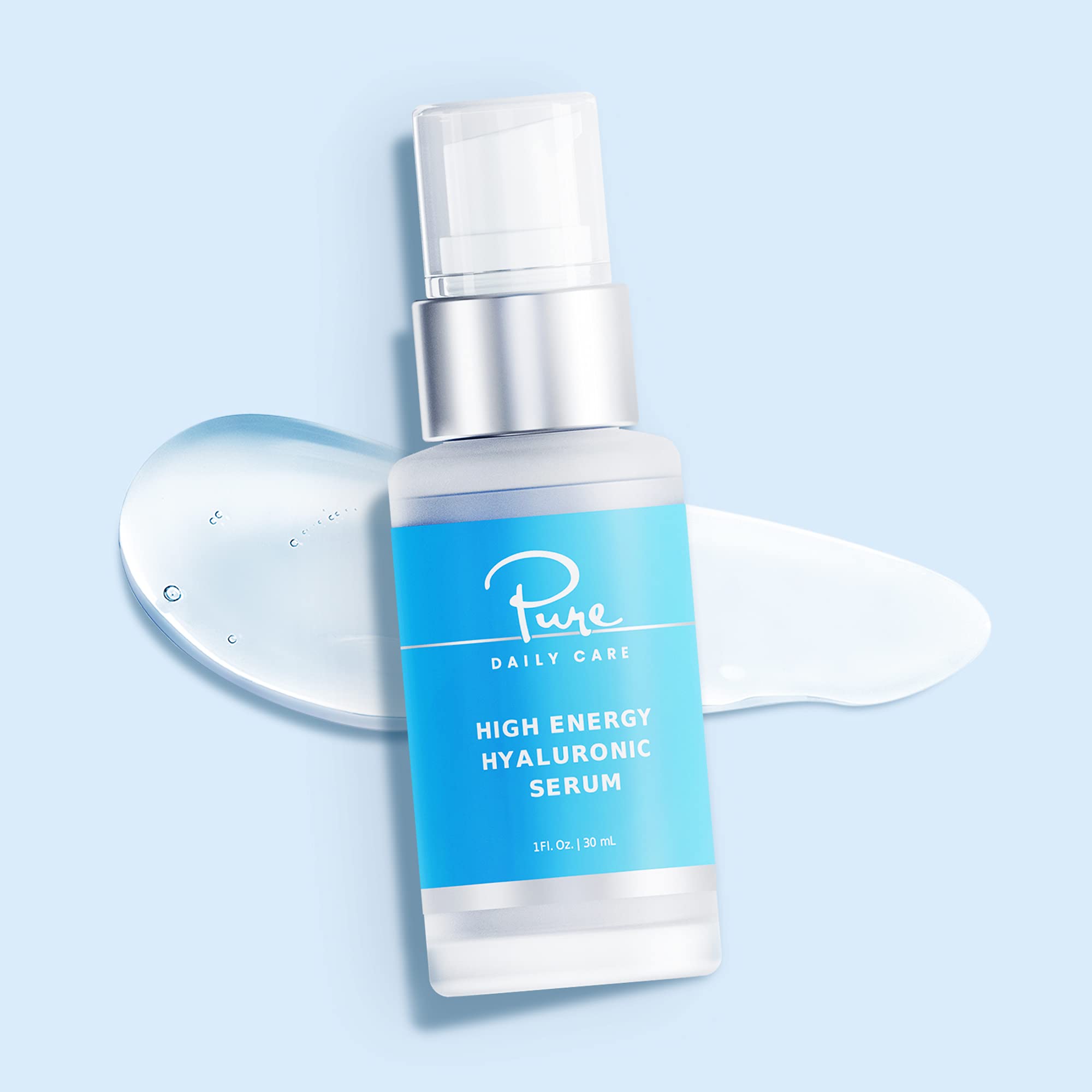 Pure Daily Care Hyaluronic Serum USA vegan and cruelty-free badge signals ethical choice