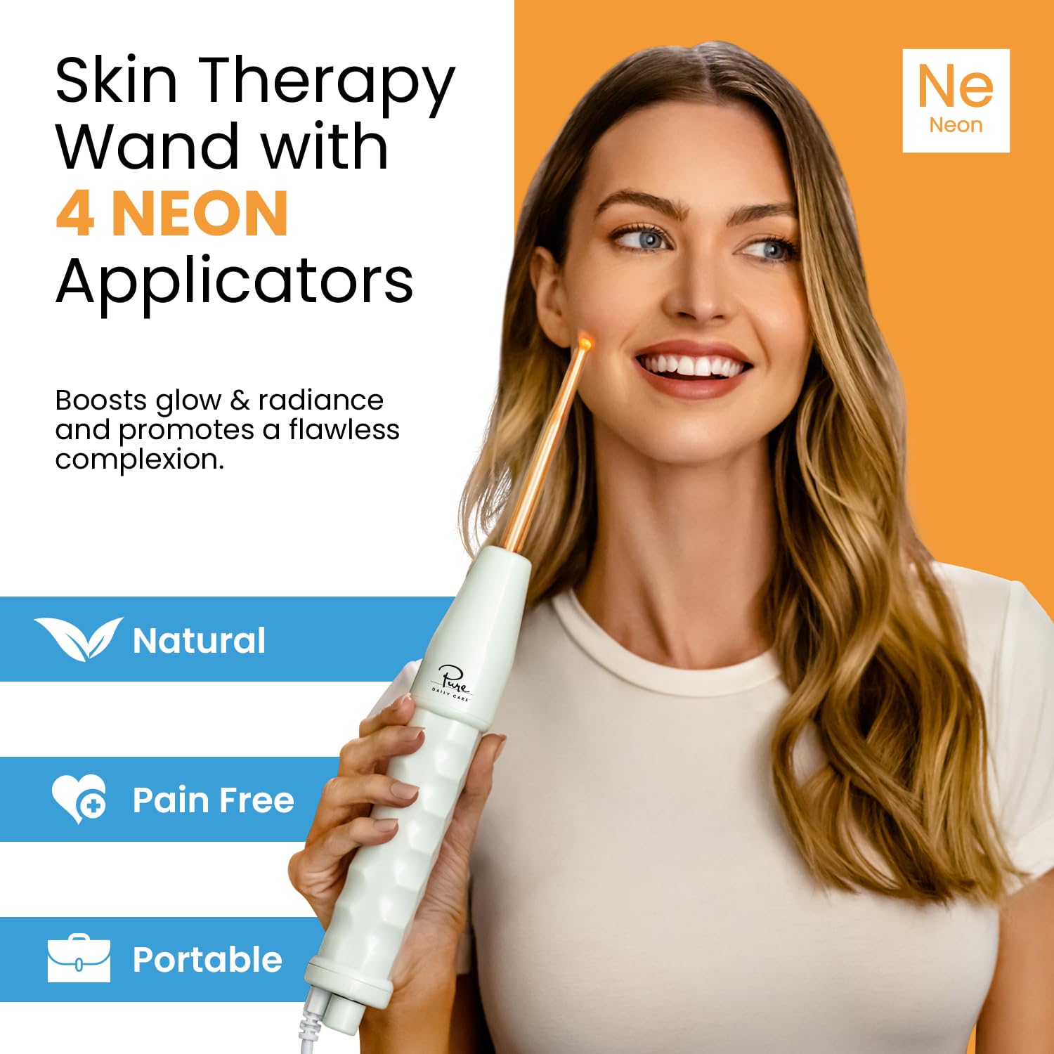 Pure Daily Care NuDerma neon-powered spot wand concentrates treatment for blemish-prone areas