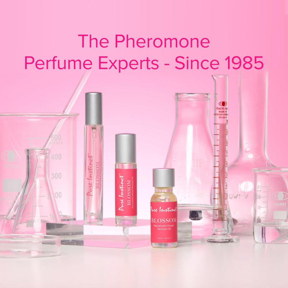 Pure Instinct BLOSSOM dropper bottle showcasing luxurious drops for bath or diffuser.