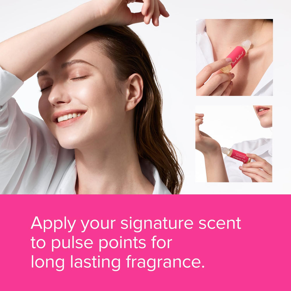 Pure Instinct BLOSSOM packaging box highlighting USA-made, paraben-free formula.