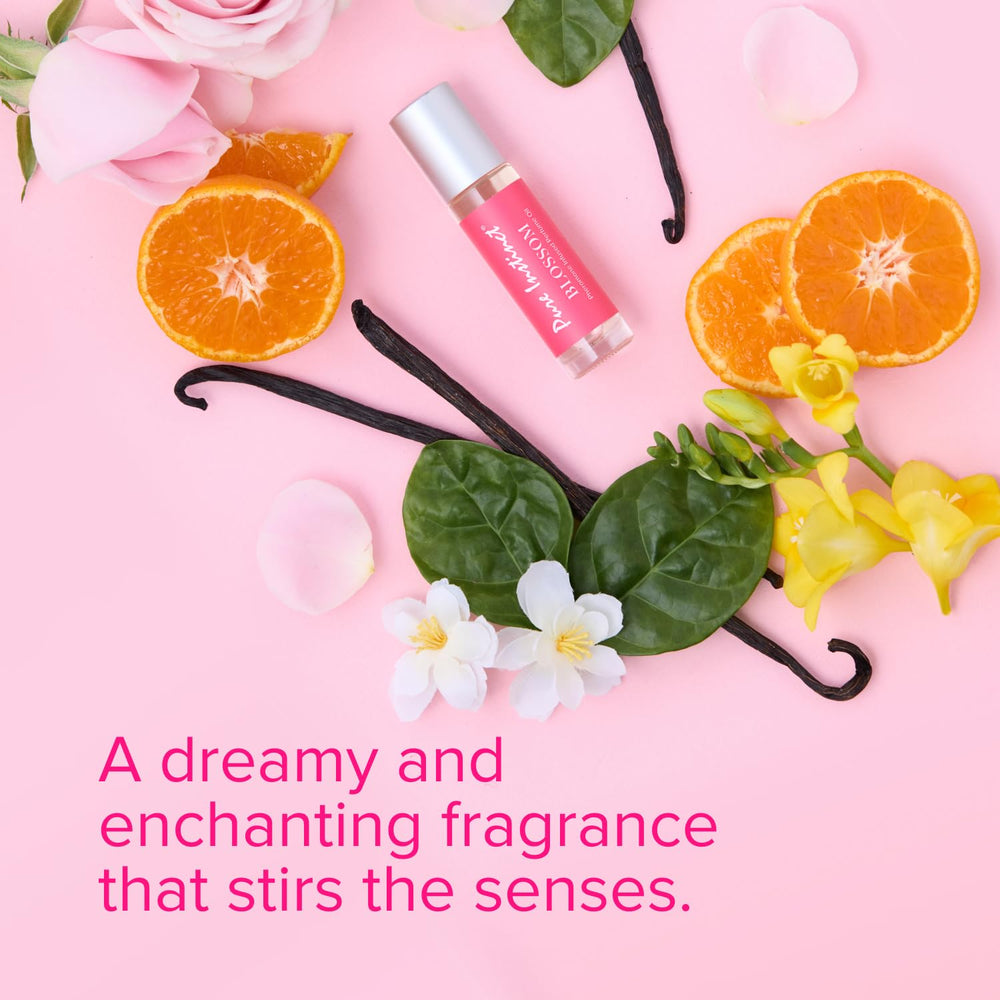 Pure Instinct BLOSSOM applied on skin for natural pheromone-enhanced scent.