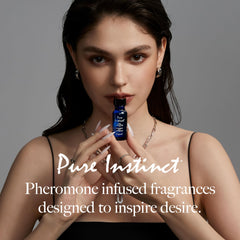 Pure Instinct bottle front view showing compact 0.5oz size.