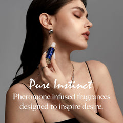Pure Instinct Roll-On skin massage experience with a silky, nourishing blend.