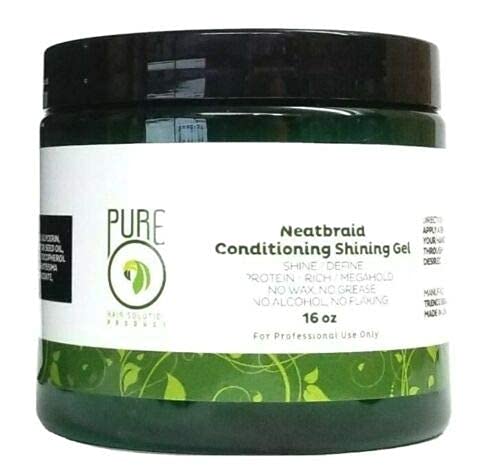 Pure O Neatbraid gel finish delivering professional shine and clean look
