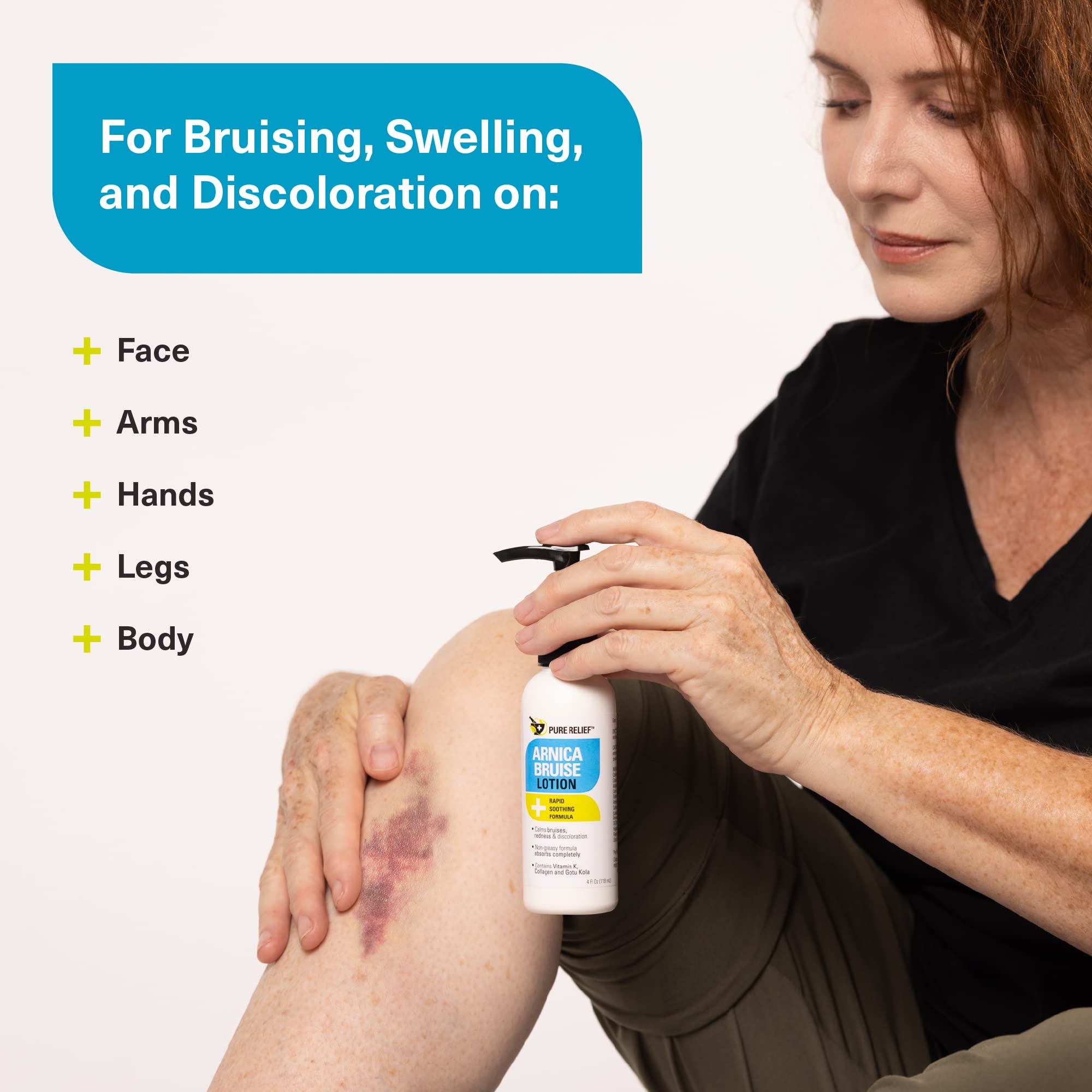 Pure Relief Arnica Cream label view shows clinically-tested, dermatologist-approved formulation.