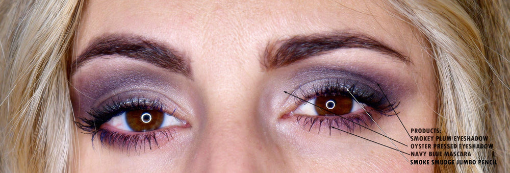 Pure Ziva Smokey Plum lid look example showing depth and contour