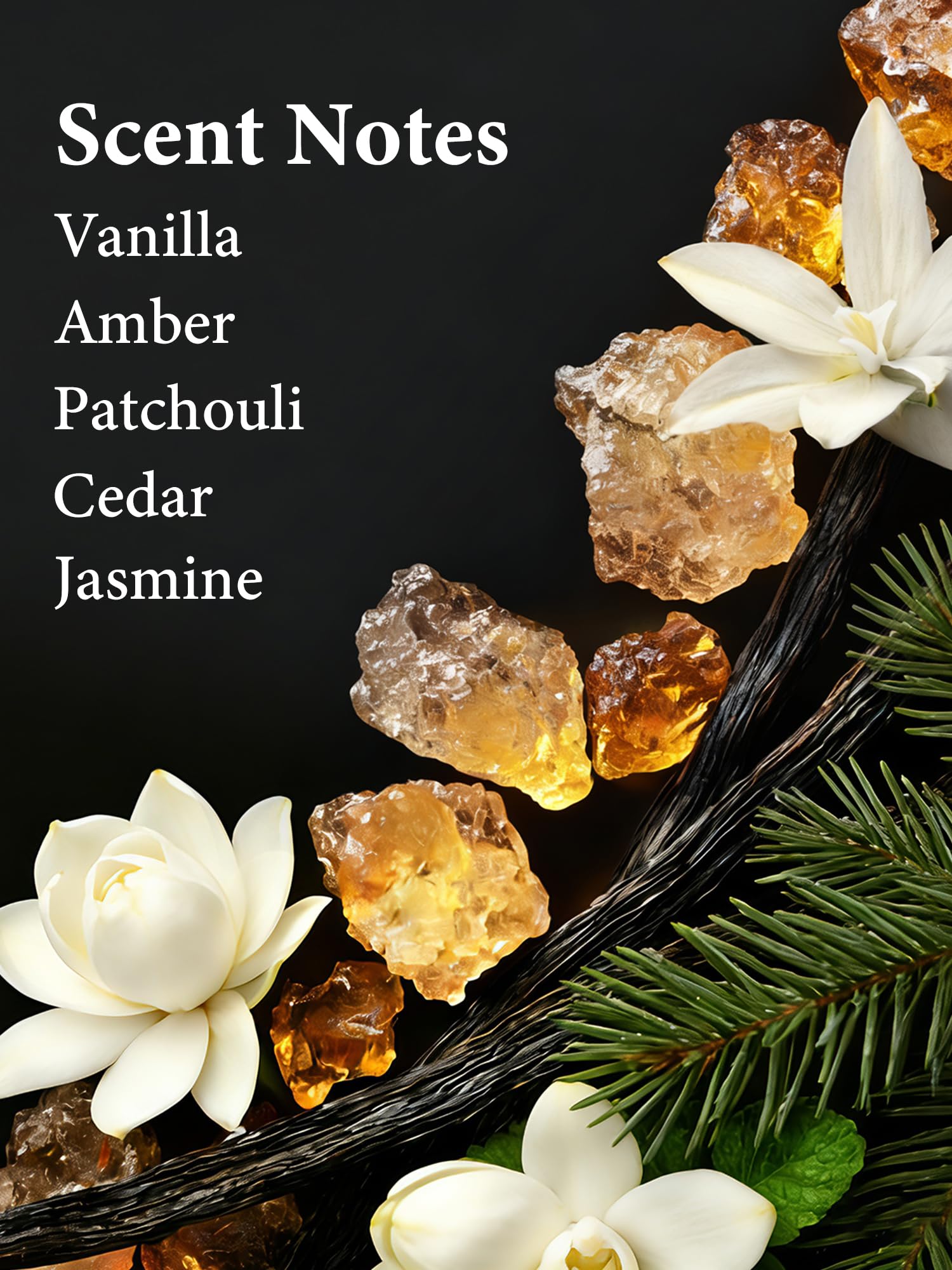 PUREAMOR Amber Vanilla travel-size bottle offers convenient on-the-go fragrance.