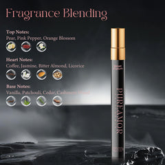 PUREAMOR amber-vanilla travel-size bottle for on-the-go moments