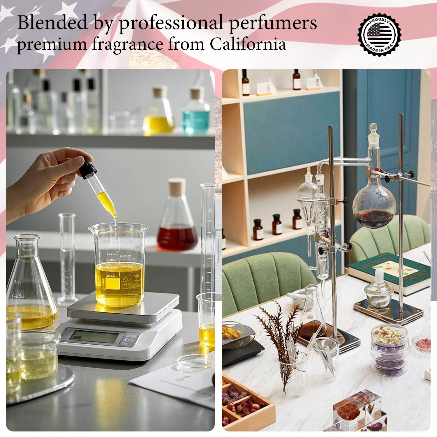PUREAMOR amber-vanilla bottle on dresser evokes date-night mood