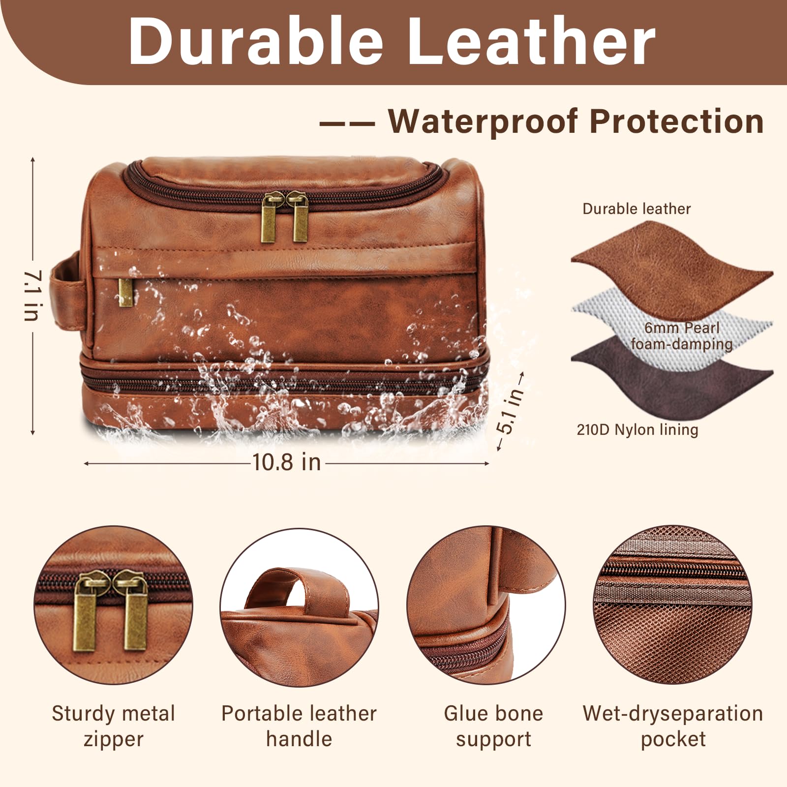 PUREFLY Toiletry Bag compact travel scene shows easy packing in a suitcase.