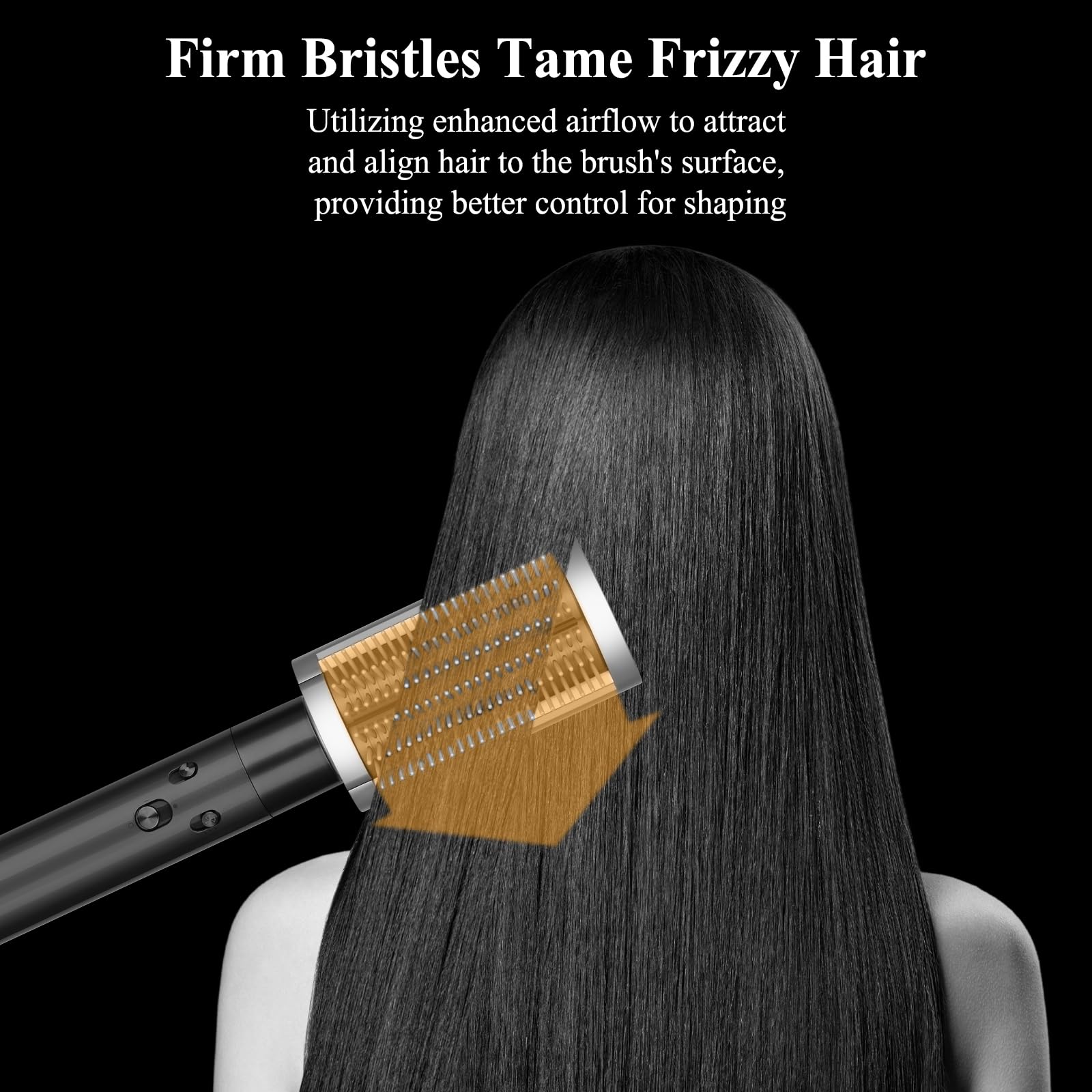 PUREGUST smoothing brush with outward teeth for voluminous pre-styling on curls.