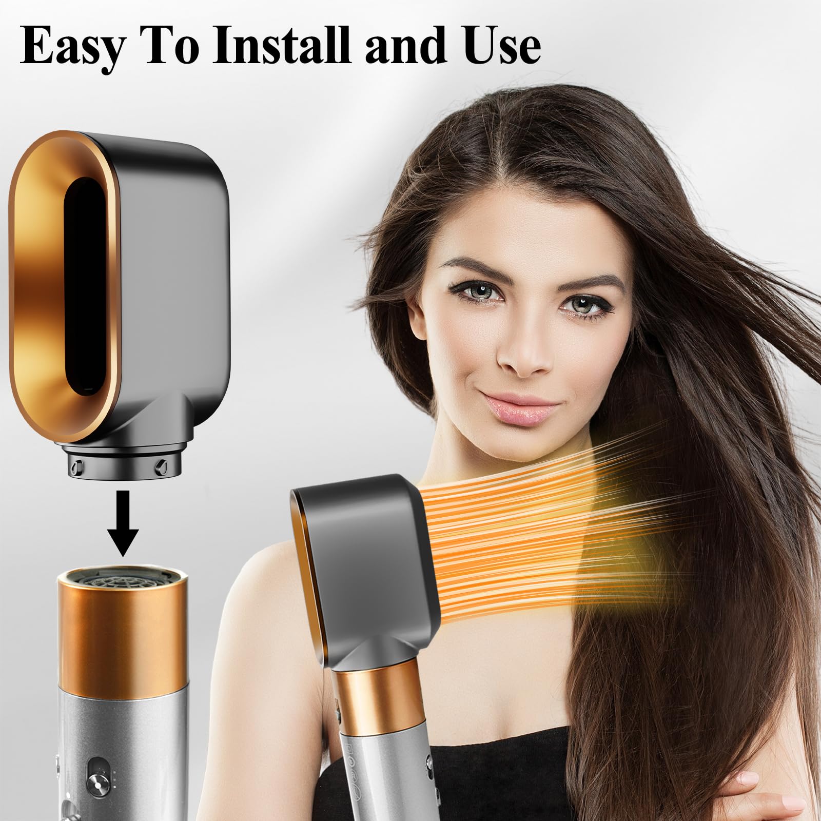 PUREGUST Gold finish attachment adds style while delivering salon-ready dry prep.