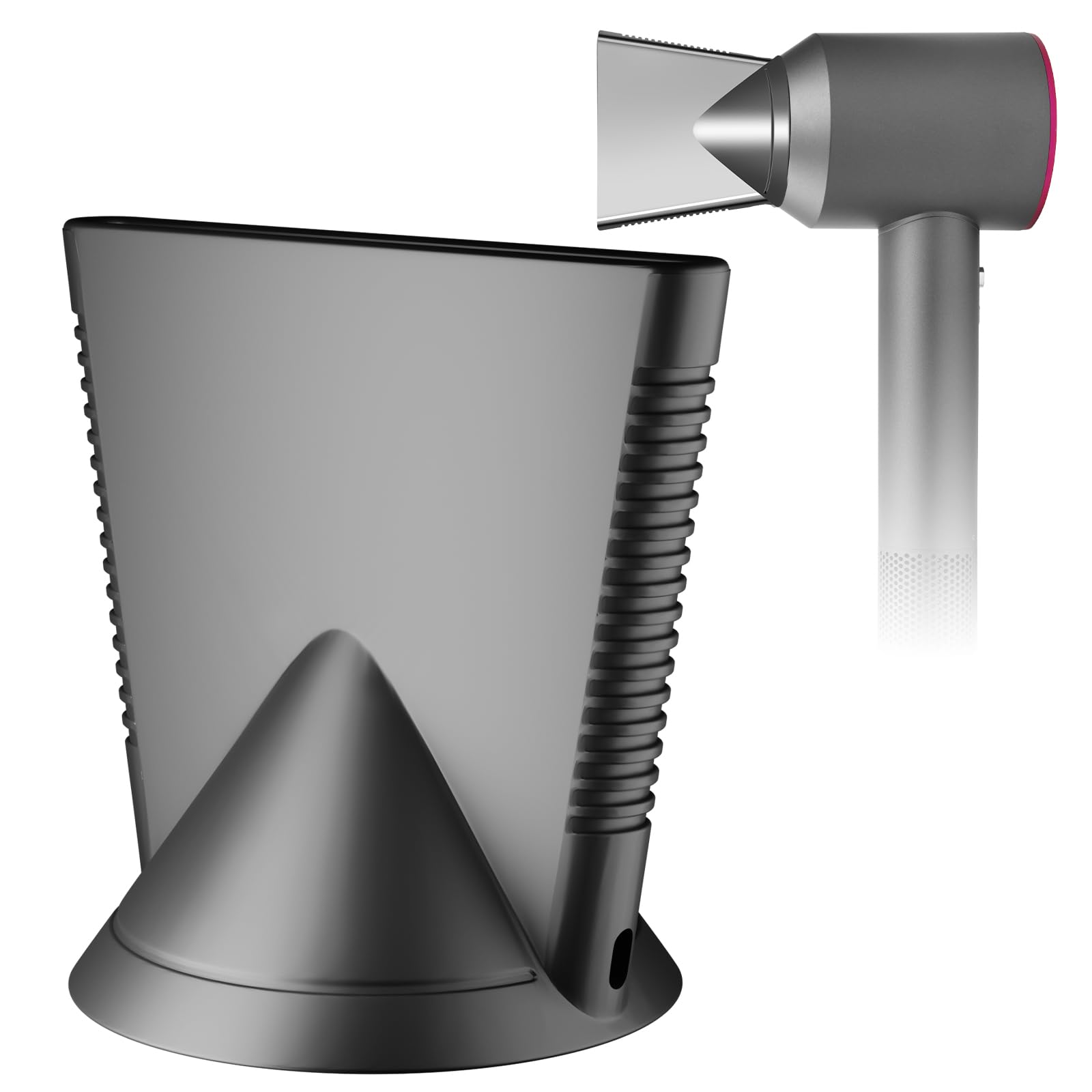 PureGUST Dyson Supersonic concentrator front view enables precise styling with focused airflow.