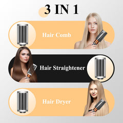 PUREGUST smoothing brush bristles glide through frizz-prone hair for a sleek finish.