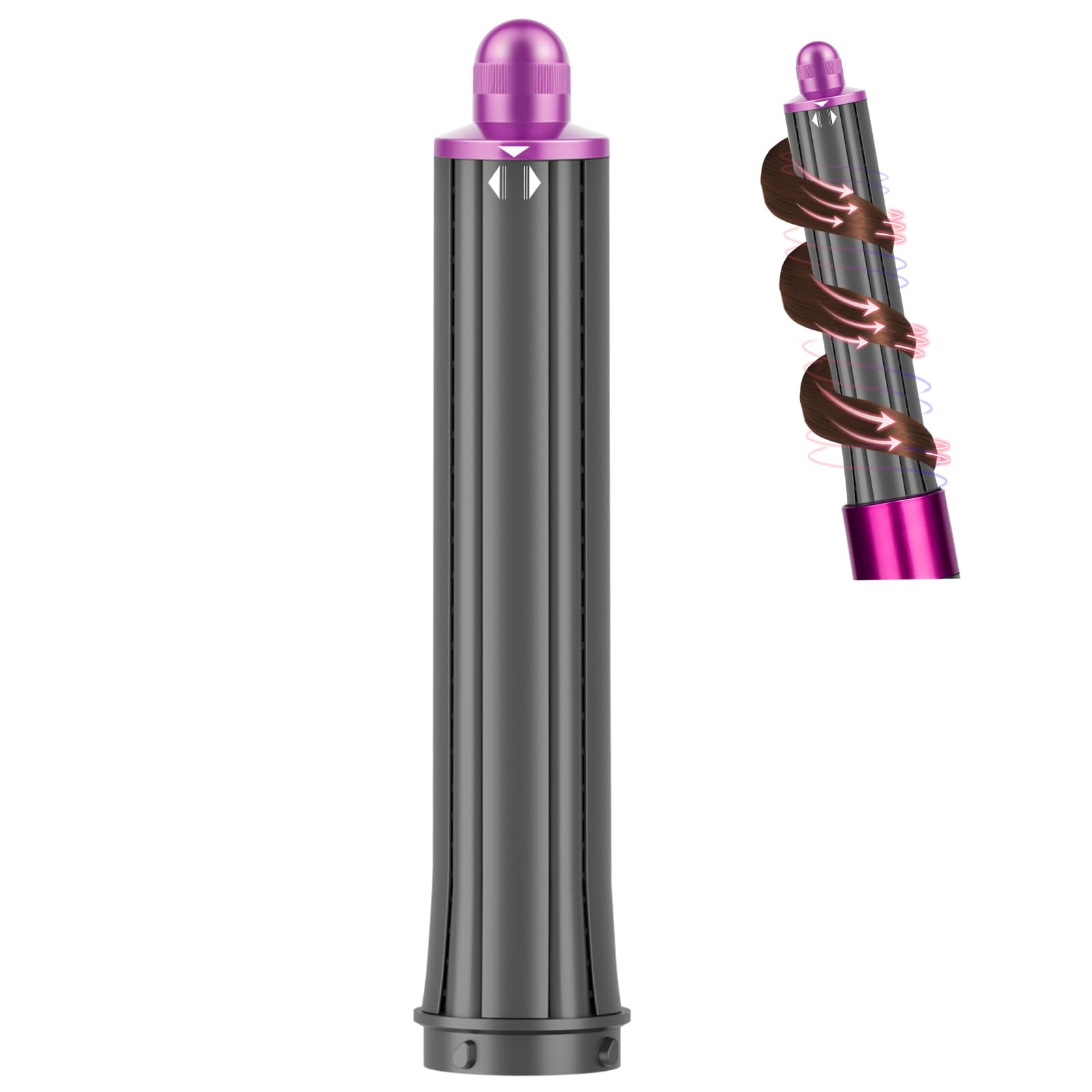 PUREGUST long hair barrel rose closeup shows precise design for smooth, defined curls.