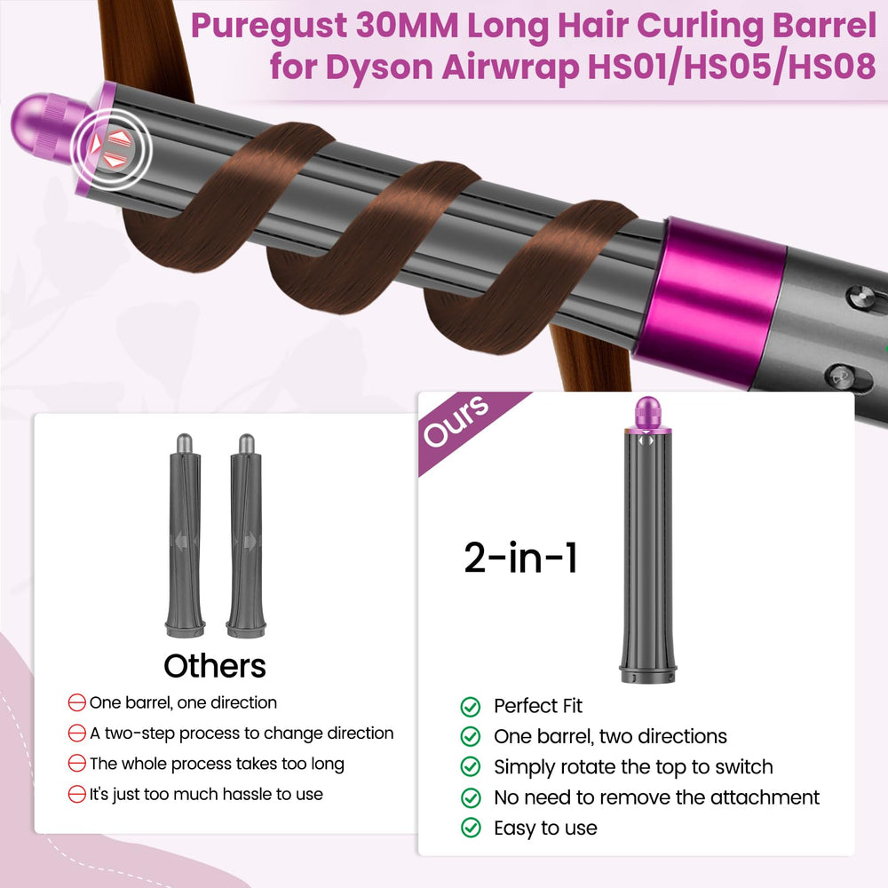 PUREGUST soft inward curls rose result delivers delicate frames and subtle volume.