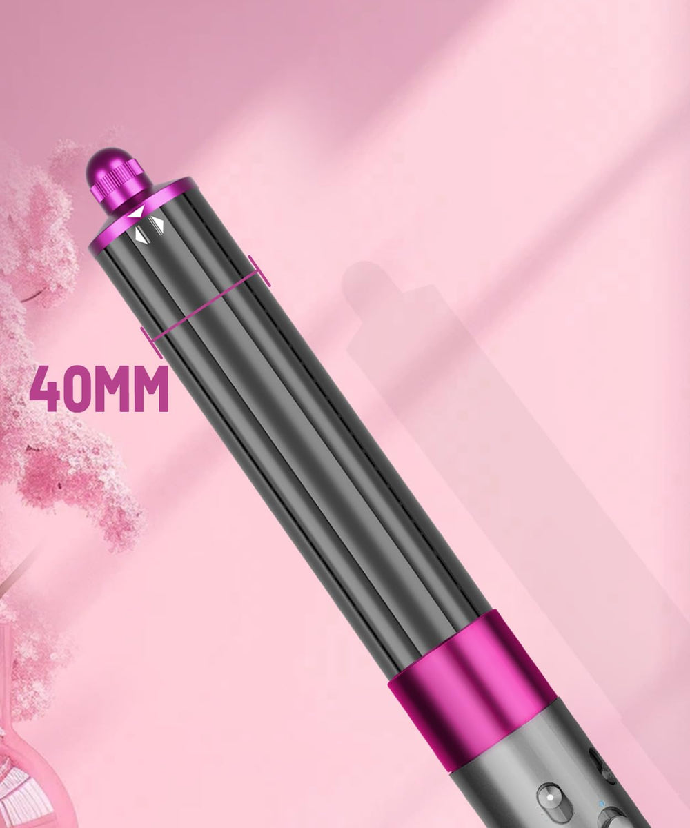 PUREGUST soft shiny hair result with airflow curling for improved texture and shine.