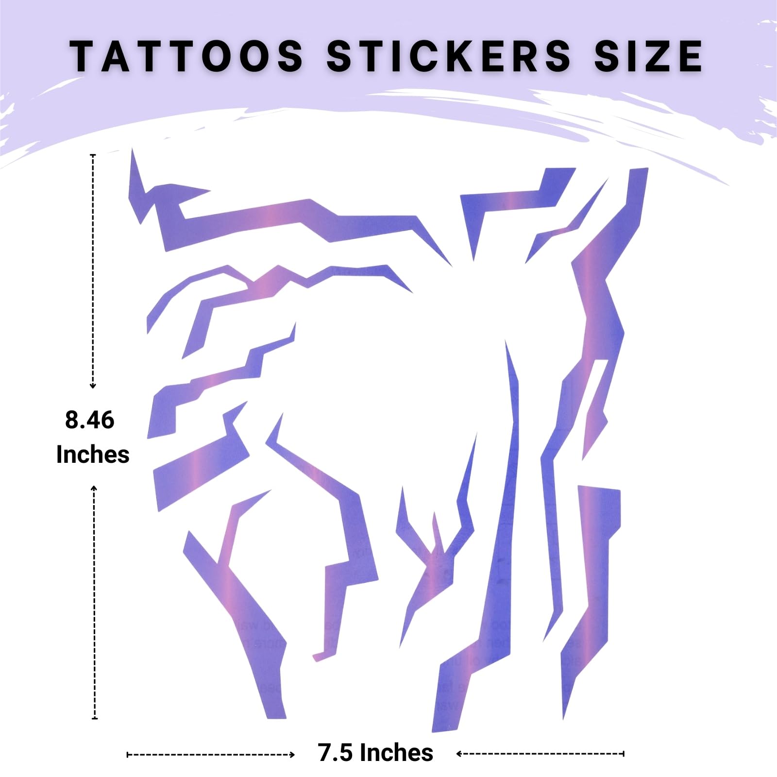 Purehair purple-ombre-tattoo application-removal shows easy transfer.