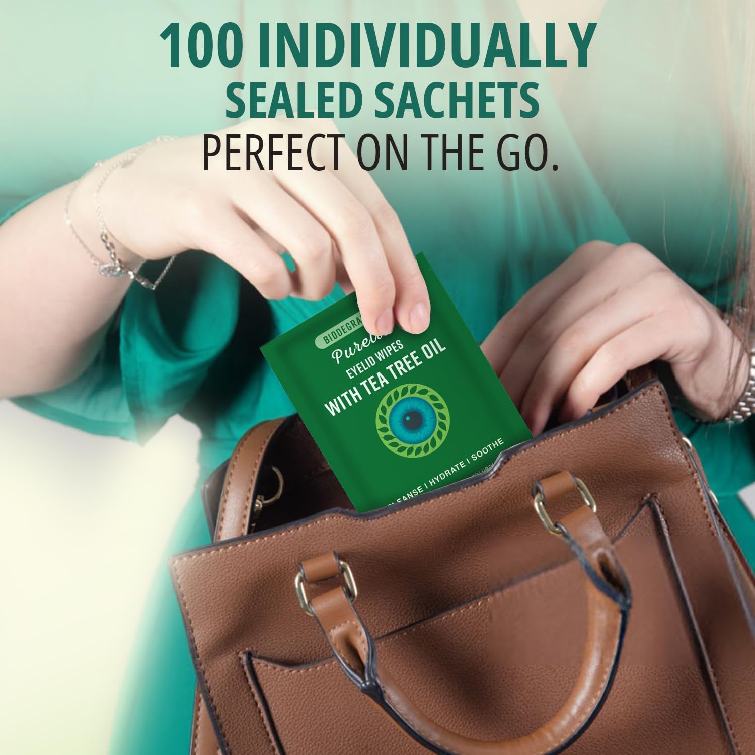 PureLID aloe-infused wipe offers hydrating, non-irritating daily eyelid care.