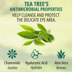 PureLID lid-cleanser wipe with hyaluronic acid provides gentle hydration.