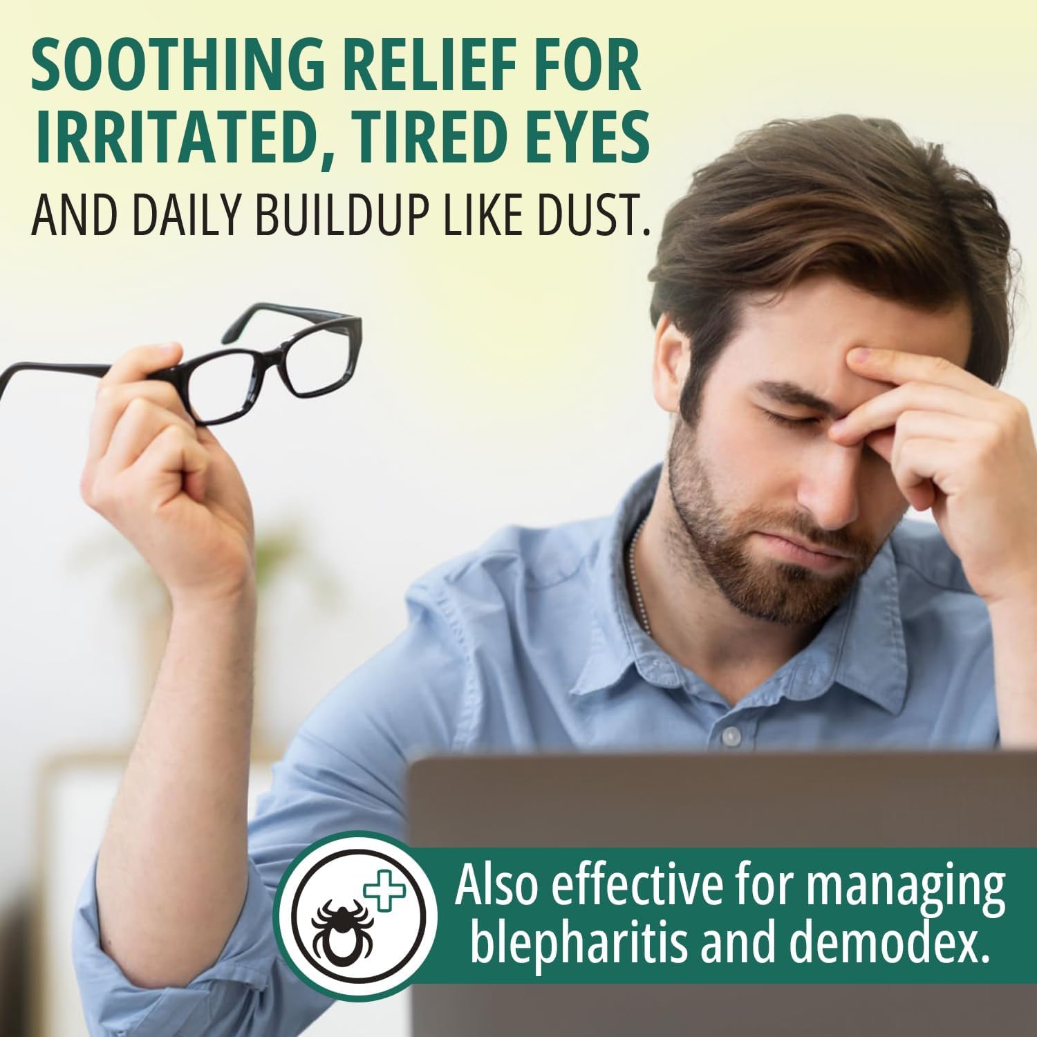 PureLID individually wrapped eyelid wipe ideal for daily lid hygiene.