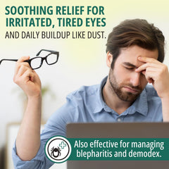 PureLID individually wrapped eyelid wipe ideal for daily lid hygiene.