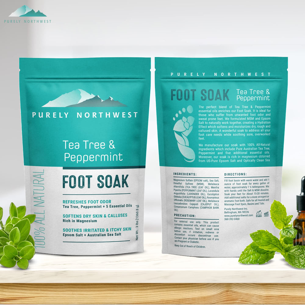 Purely Northwest at-home foot spa setup demonstrates a spa-like routine